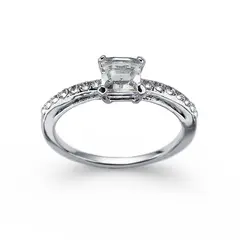OLIVER WEBER - Anillo Private rodio cristal M