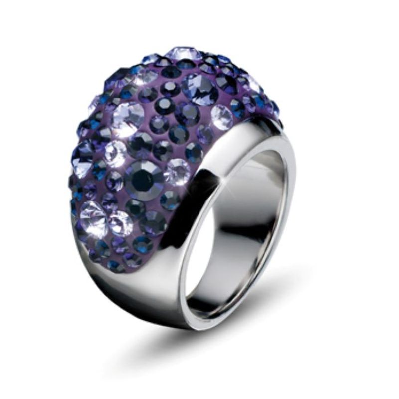 OLIVER WEBER - Anillo Couleur rodio violet XL