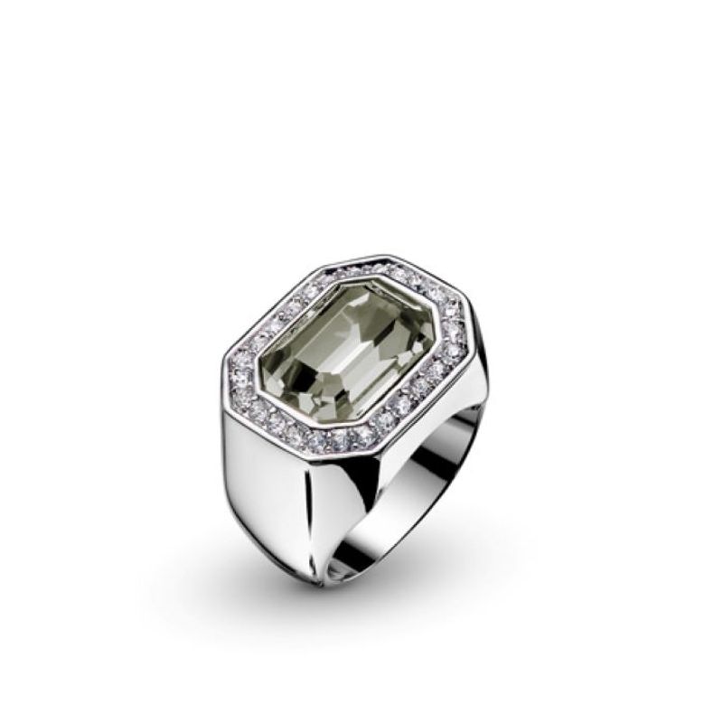 OLIVER WEBER - Anillo Castello rodio bl diamond XL