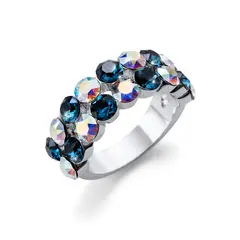 OLIVER WEBER - Anillo Port rodio blu S