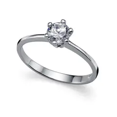 OLIVER WEBER - Anillo Brilliance 925AG rodio cristal S