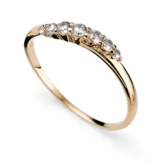 OLIVER WEBER - Anillo Petite 925AG verdoradoet cristal XL