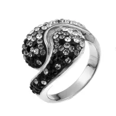 OLIVER WEBER - Anillo Sensibility 925 AG rodio negro S**