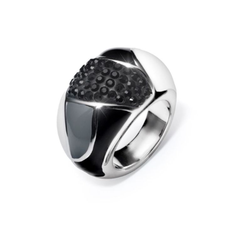 OLIVER WEBER - Anillo Choice 925AG rhod black L