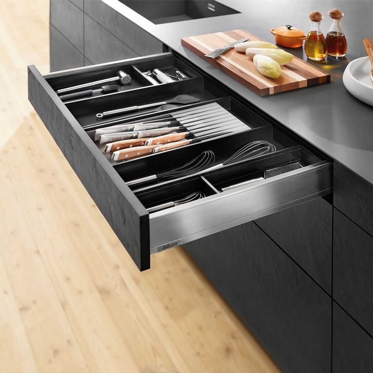 BLUM - Portacuchillos Acero Inoxidable BLUM Ambia-Line