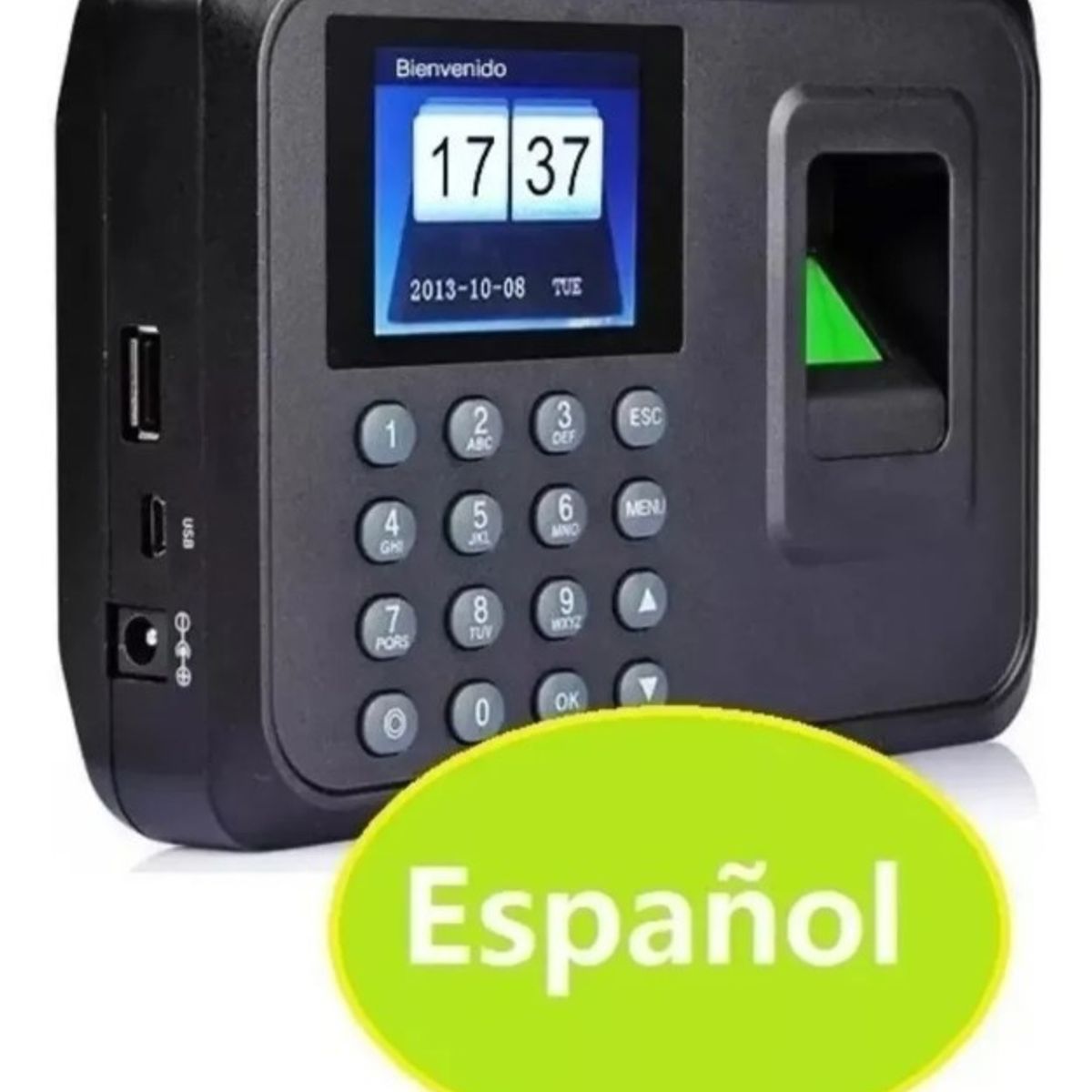 ANDOWL - Reloj Control Asistencia Biométrico Huella Acceso