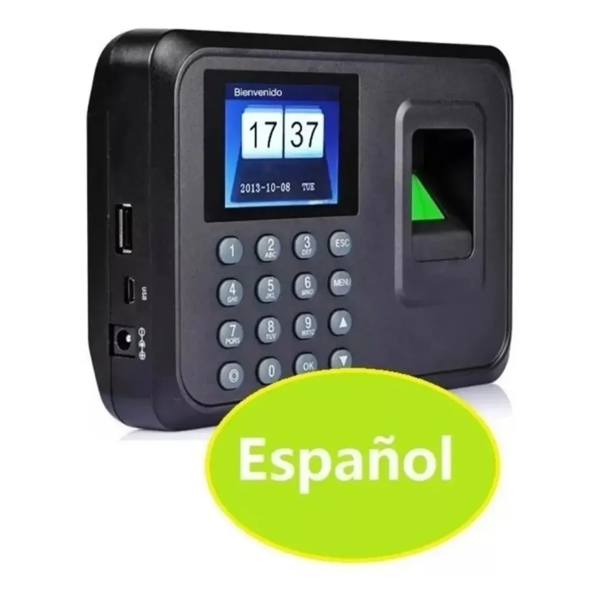 ANDOWL - Reloj Control Asistencia Biométrico Huella Acceso