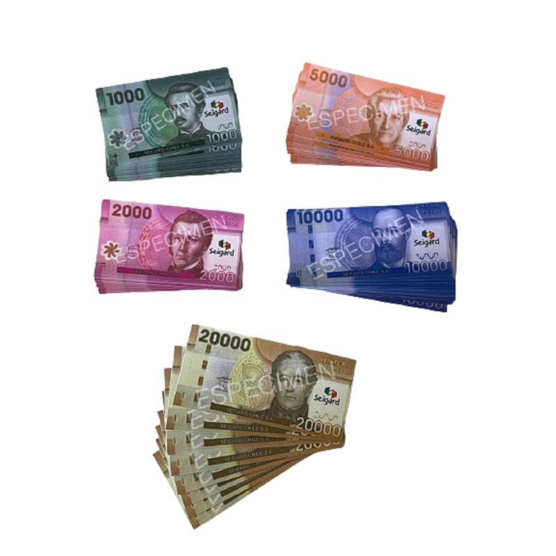 SEIGARD - Set De Billetes Nacionales 70 Und. SEGBILLE Color Variado