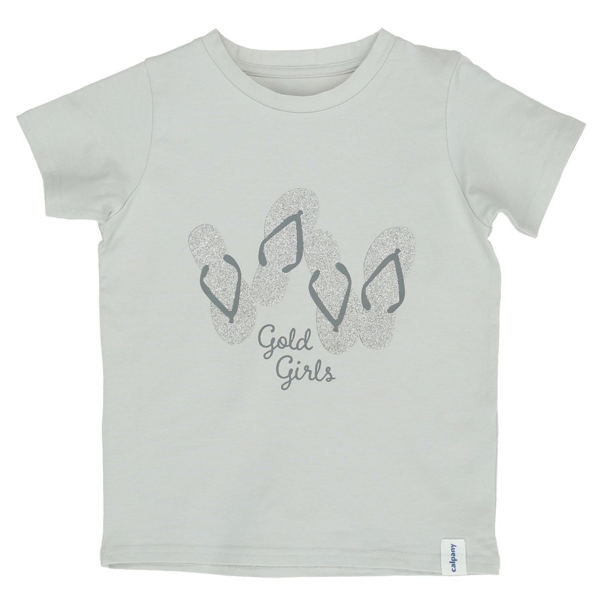 CALPANY - Polera M/C Niña Flip Flop Gris CALPANY