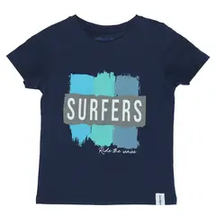 CALPANY - Polera M/C Niño Surfers Azul Marino