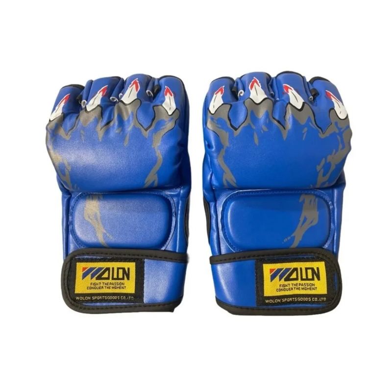 GENERICO - Guante Mma Ufc Muay Thai - Hombre Mujer Azul
