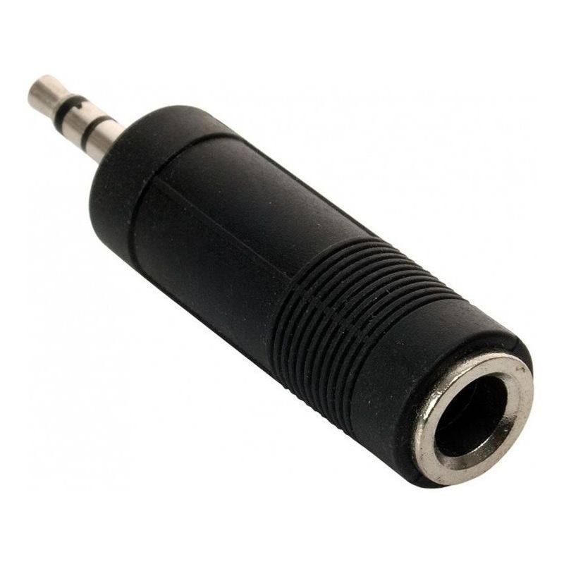 MACROTEL - Adaptador Plug a Mini Plug - 1/4 a 3.5 mm Stereo