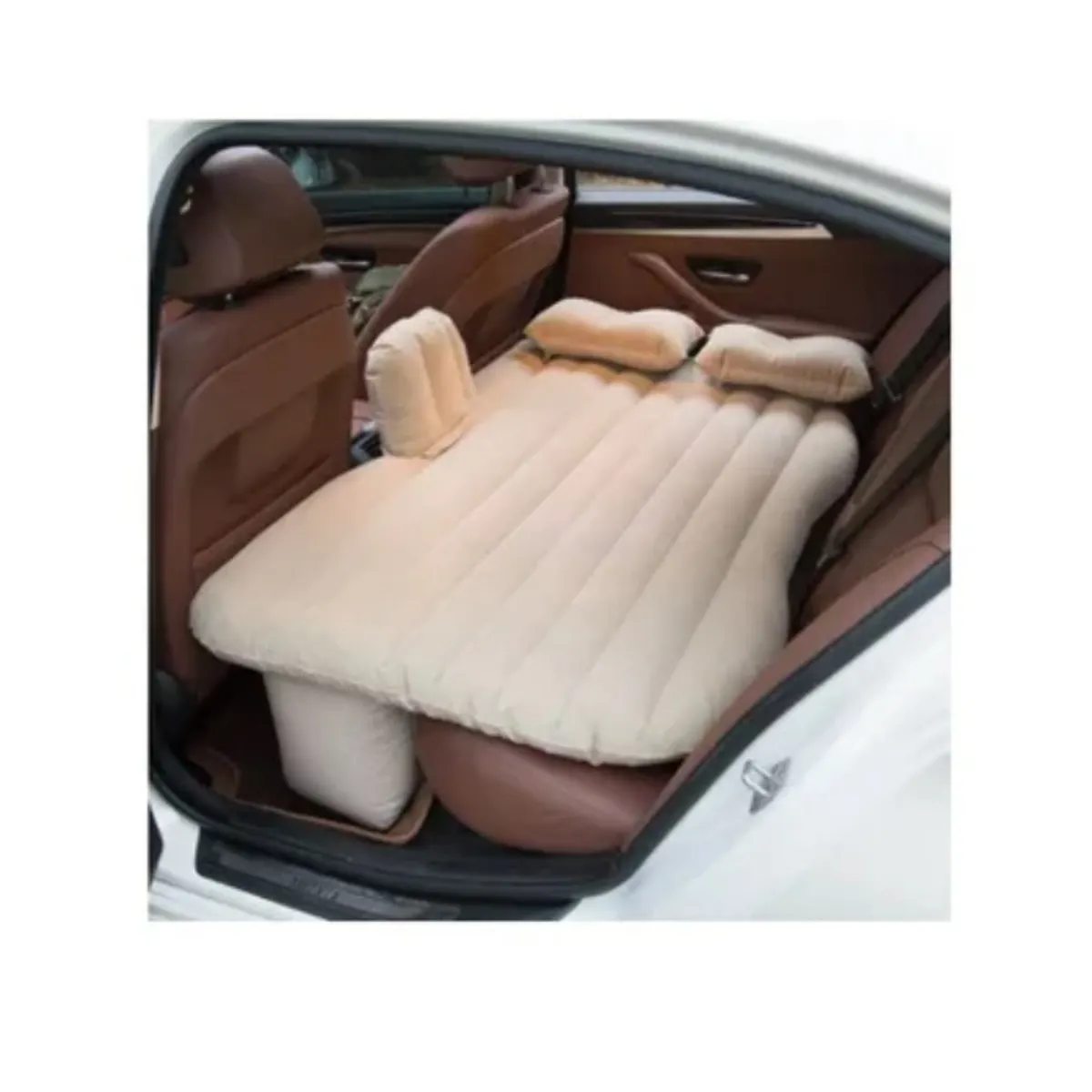 ESHOPANGIE - Colchon Inflable Con Compresor 12v Y 2 Almohadas Para Auto