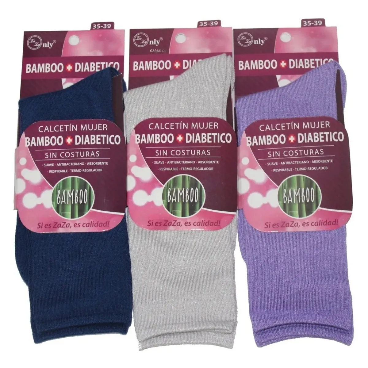 GARSIL - 12 Pares De Calcetines Con Fibra De Bambú Para Mujer - Sin Costuras