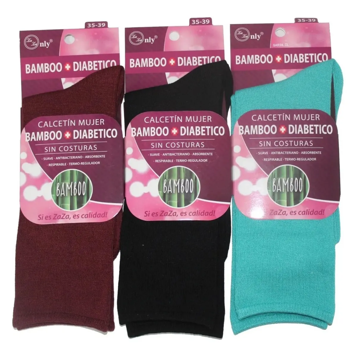 GARSIL - 12 Pares De Calcetines Con Fibra De Bambú Para Mujer - Sin Costuras