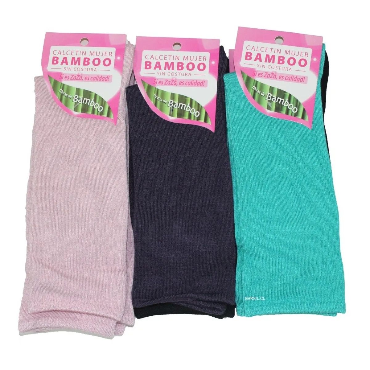 GARSIL - 6 Pares De Calcetines Con Fibra De Bambú Para Mujer - Sin Costuras