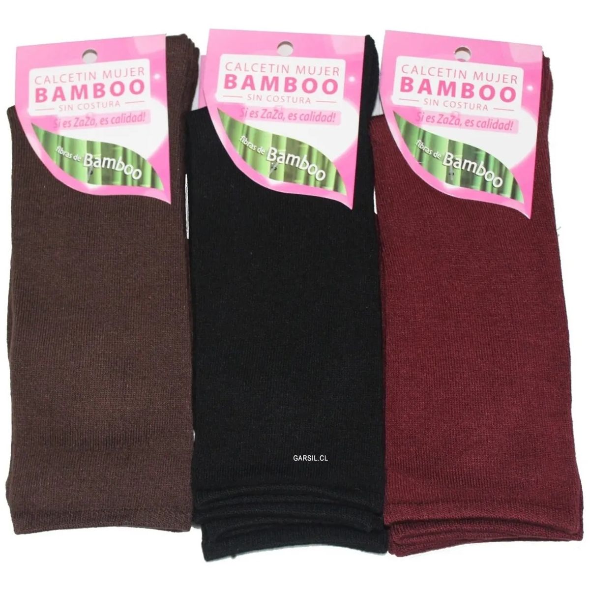 GARSIL - 6 Pares De Calcetines Con Fibra De Bambú Para Mujer - Sin Costuras