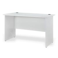 Escritorio Estándar Blanco 120 X 60 cm. Laminado Compacto. Blanco