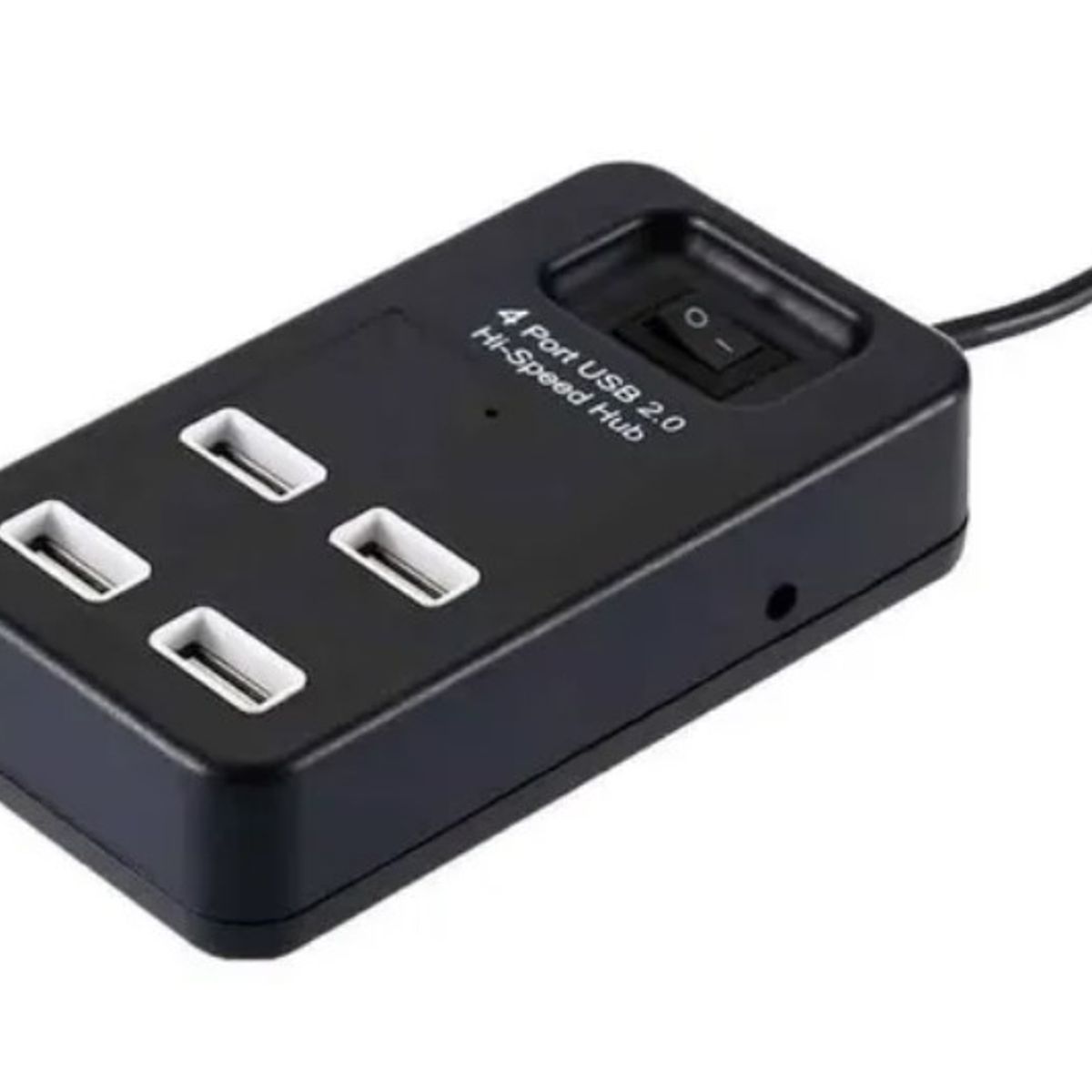 GENERICO - Hub 4 Puertos Multi Usb 2.0 Switch 1.2 Metros Luz Led Indica
