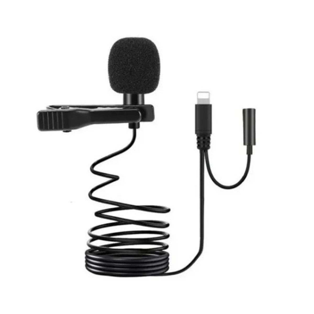 GENERICO - Microfono Lavalier Solapa Lightning iPhone