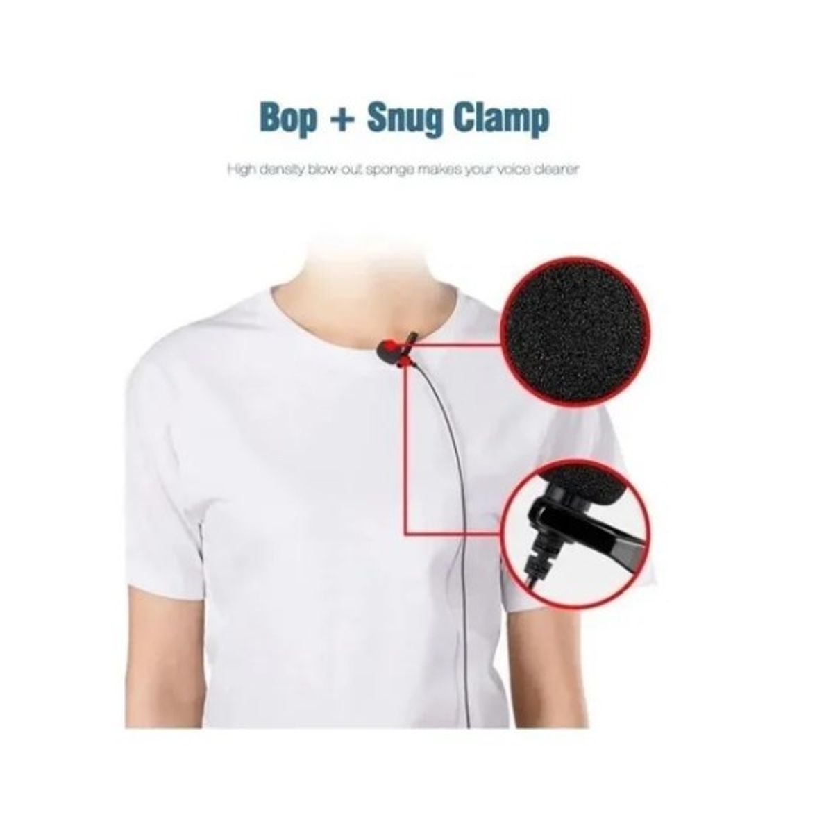 GENERICO - Microfono Lavalier Solapa Lightning iPhone