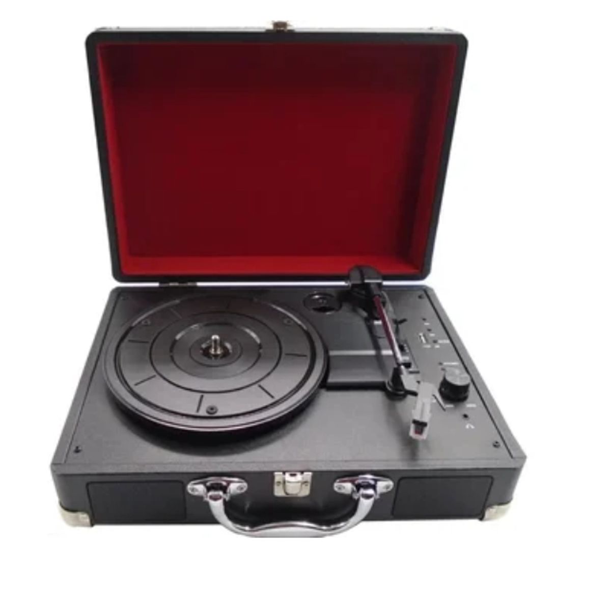 ESHOPANGIE - Tocadisco 3 Velocidades Maleta Ecocuero Parlante Bluetooth