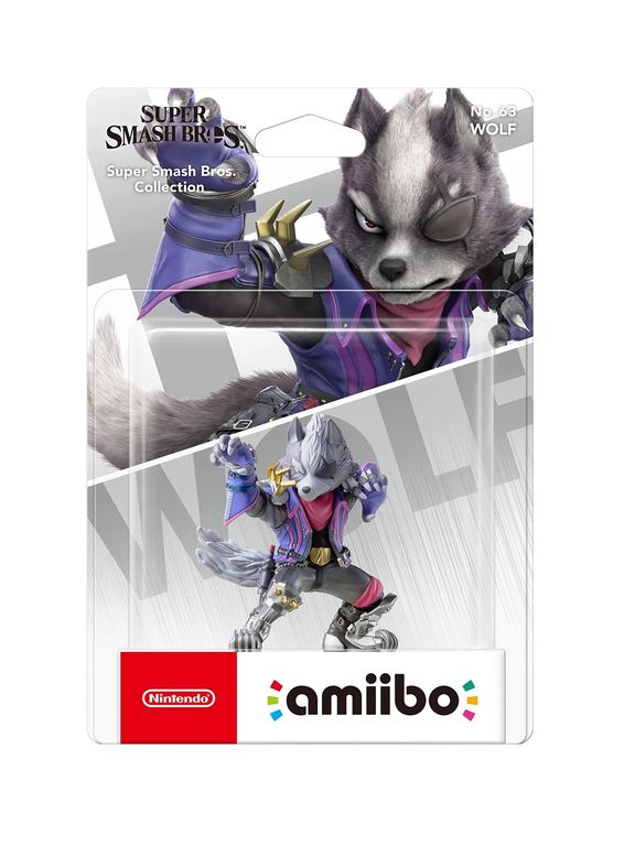 NINTENDO Figura Amiibo Wolf - Colección Super Smash Bros- Sniper