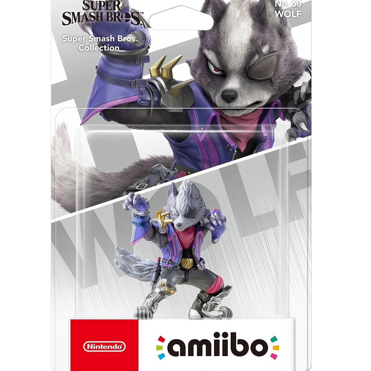 NINTENDO - Figura Amiibo Wolf - Colección Super Smash Bros- Sniper