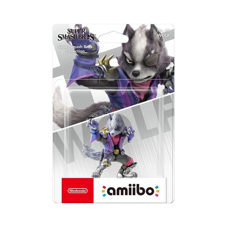 NINTENDO - Figura Amiibo Wolf - Colección Super Smash Bros- Sniper