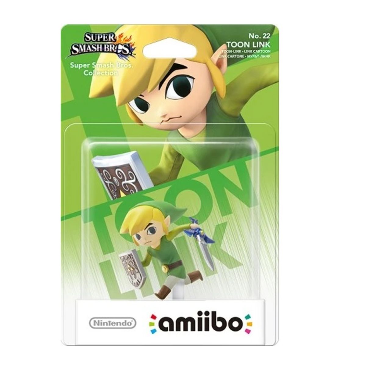 NINTENDO - Figura Amiibo Toon Link - Colección Super Smash Bros - Sniper
