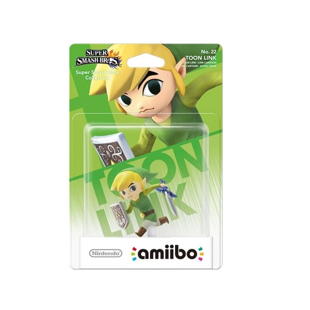 NINTENDO - Figura Amiibo Toon Link - Colección Super Smash Bros - Sniper