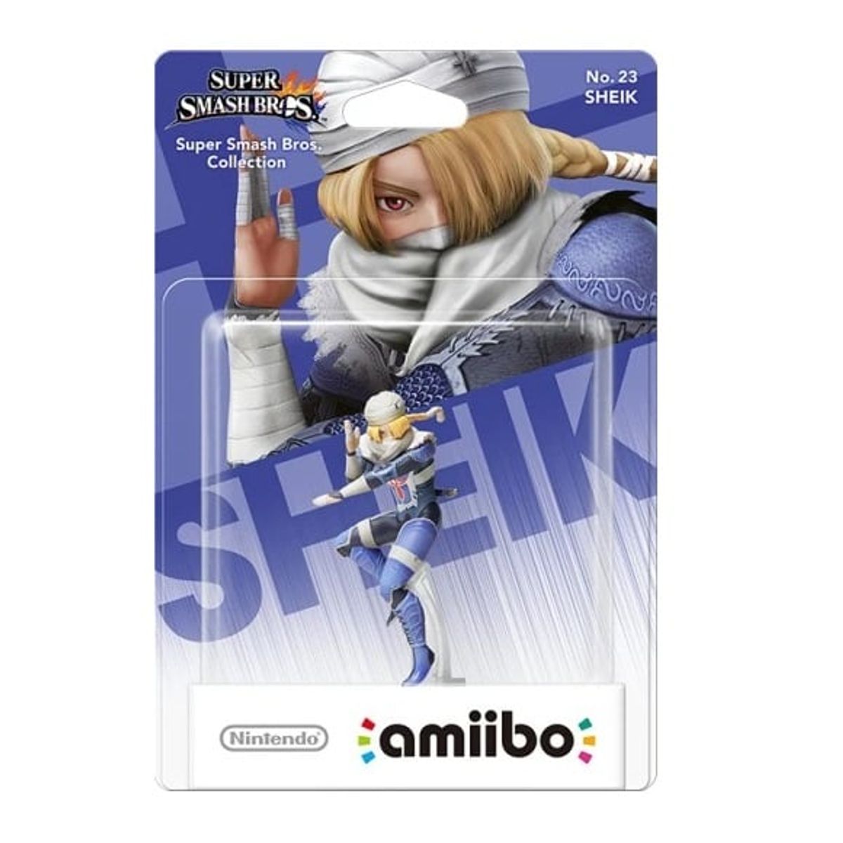 NINTENDO - Figura Amiibo Sheik - Colección Super Smash Bros - Sniper