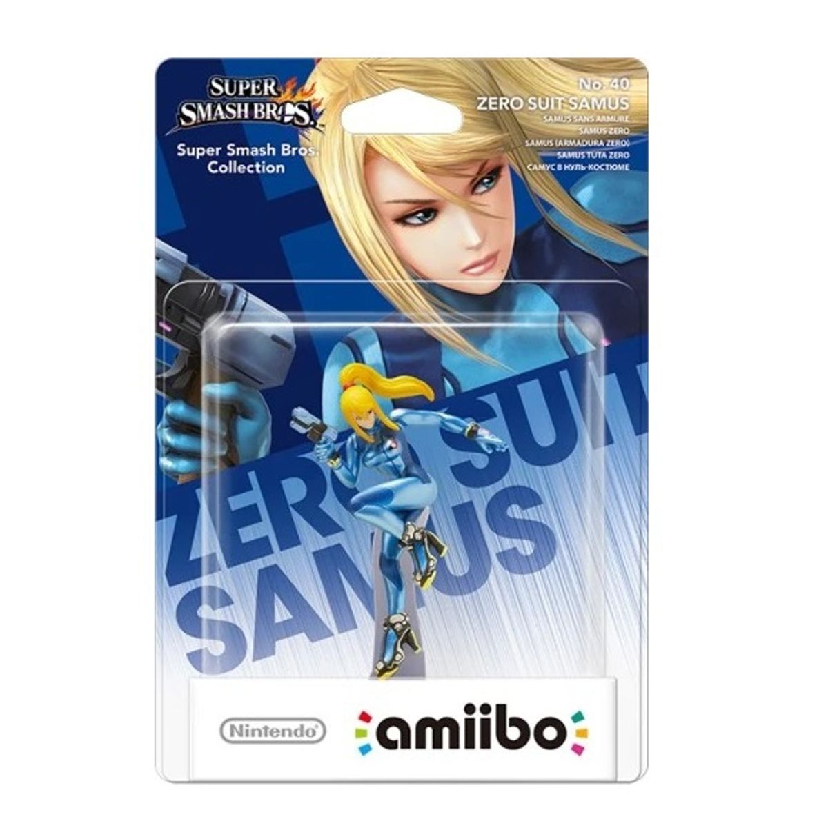 NINTENDO - Figura Amiibo Samus Zero - Colección Super Smash Bros - Sniper