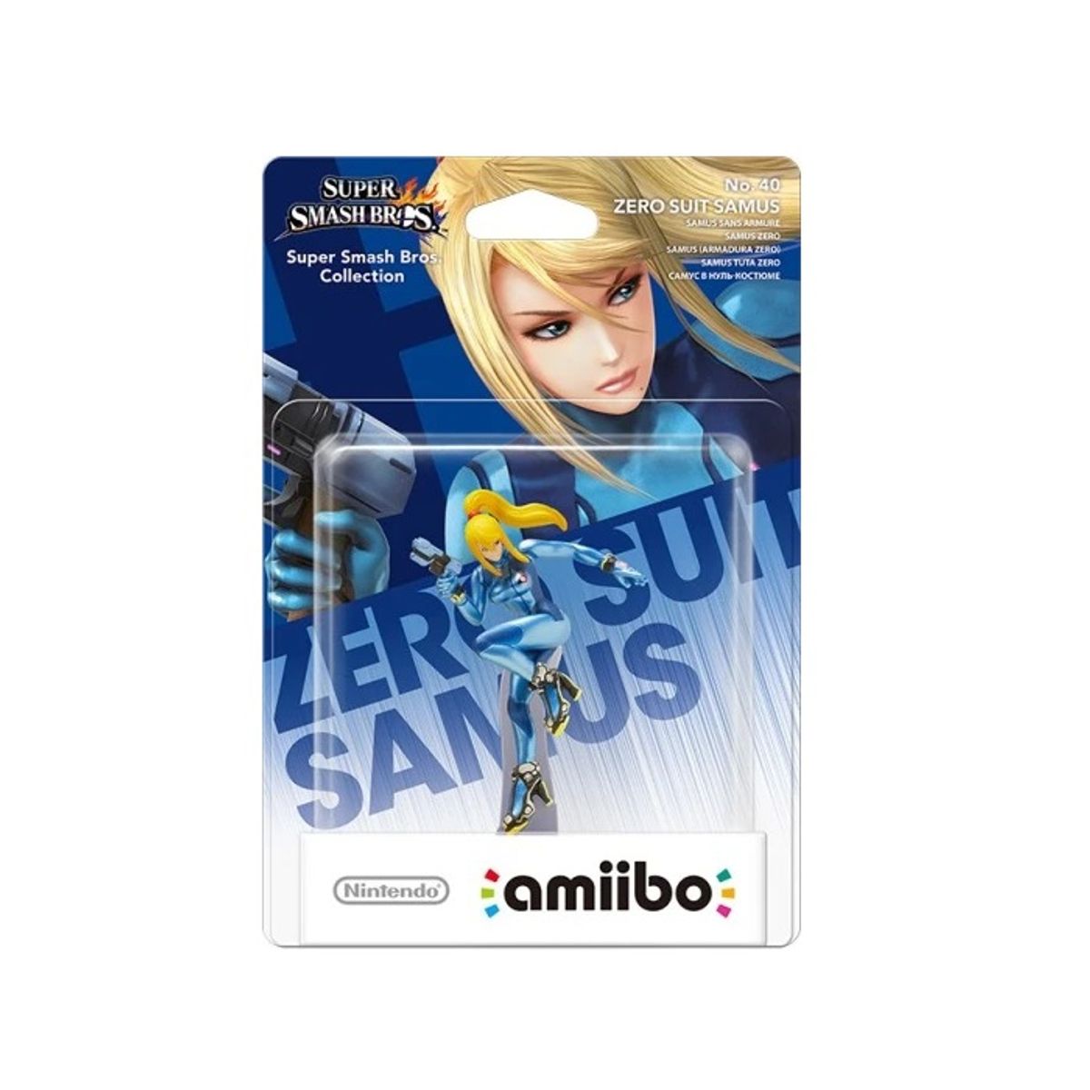 NINTENDO - Figura Amiibo Samus Zero - Colección Super Smash Bros - Sniper