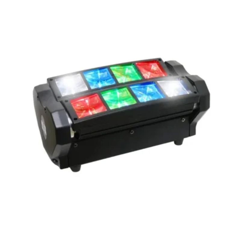 ESHOPANGIE - Cabeza Movil Led Spider Beam Rgbw Dmx 8x3w Luz Disco