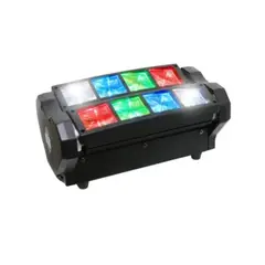 ESHOPANGIE - Cabeza Movil Led Spider Beam Rgbw Dmx 8x3w Luz Disco