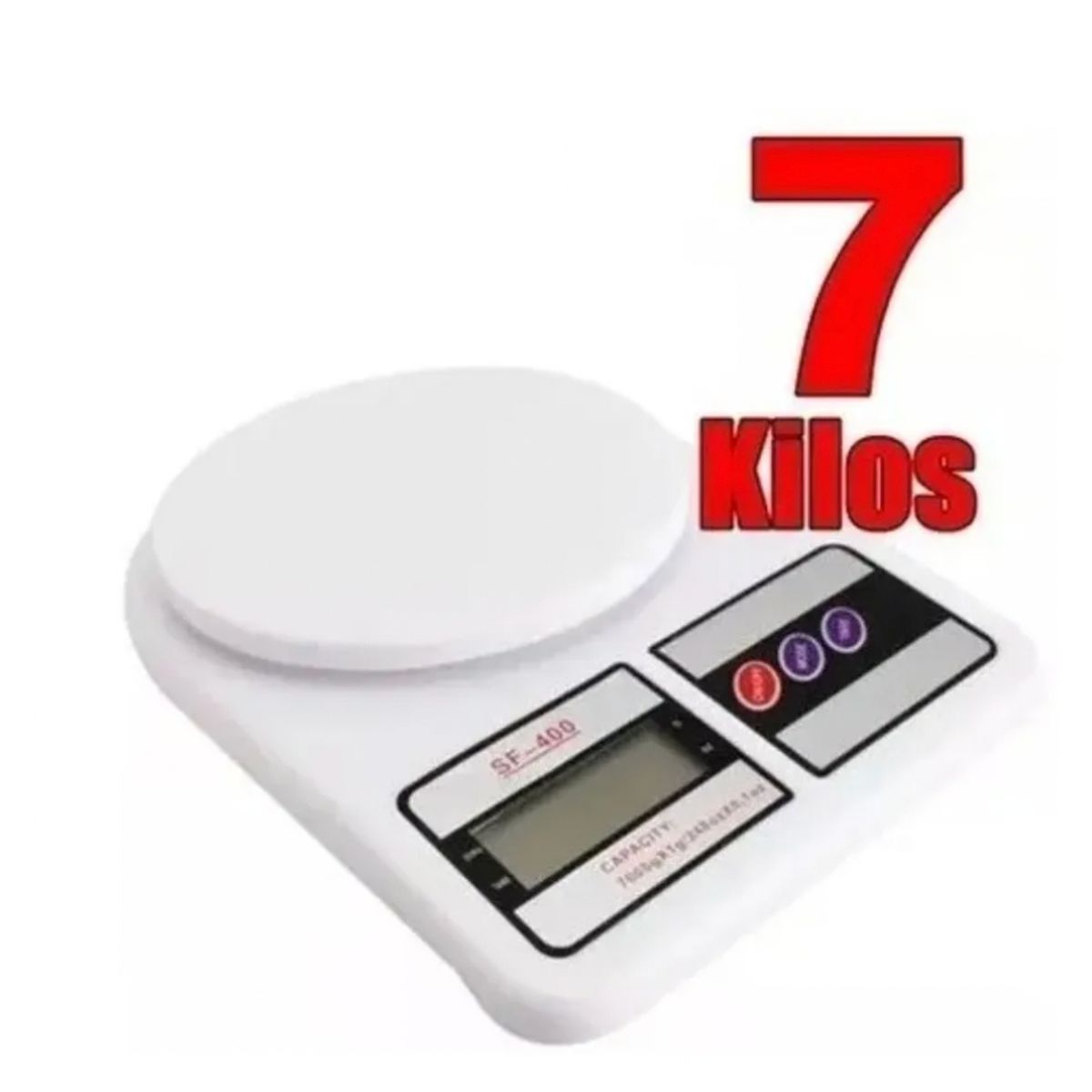 GENERICO - Balanza Pesa Digital 7kg Para Alimentos Cocina Chef Comercio