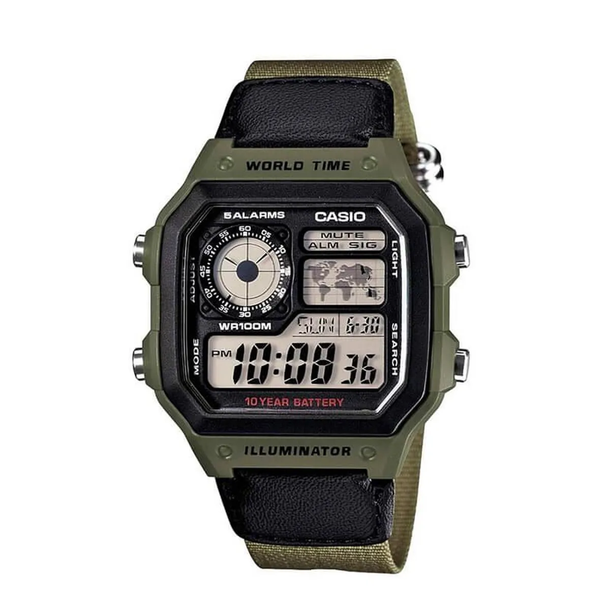 CASIO - Reloj Casio Digital Unisex AE-1200WHB-3BV