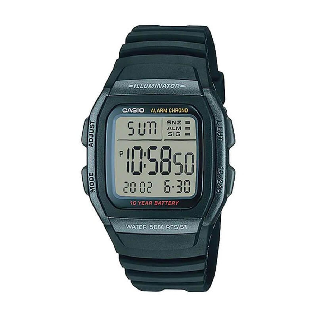 CASIO - Reloj Casio Digital Unisex W-96H-1BV