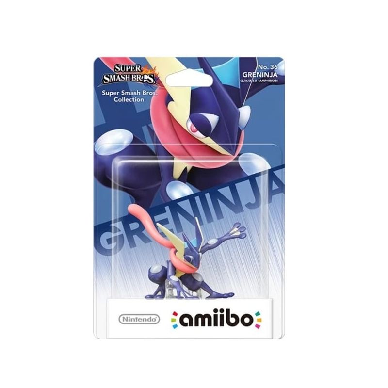NINTENDO - Figura Amiibo Greninja - Colección Super Smash Bros - Sniper