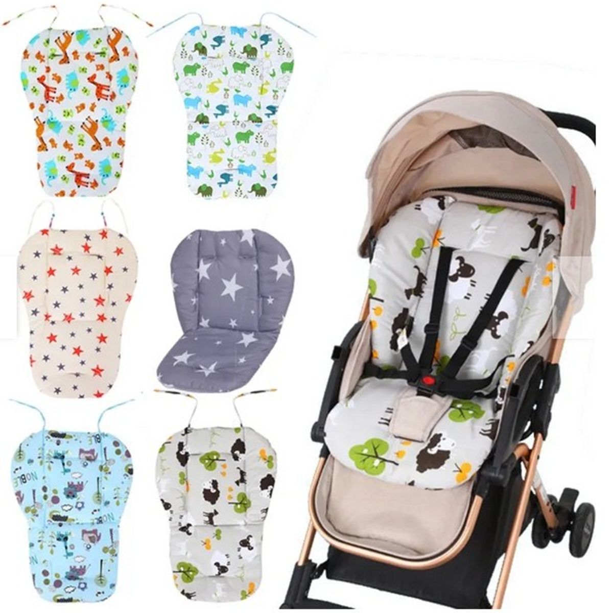 GENERICO - Cojin Cobertor Para Coche Bebe  Sillas De Auto Diseño Niño