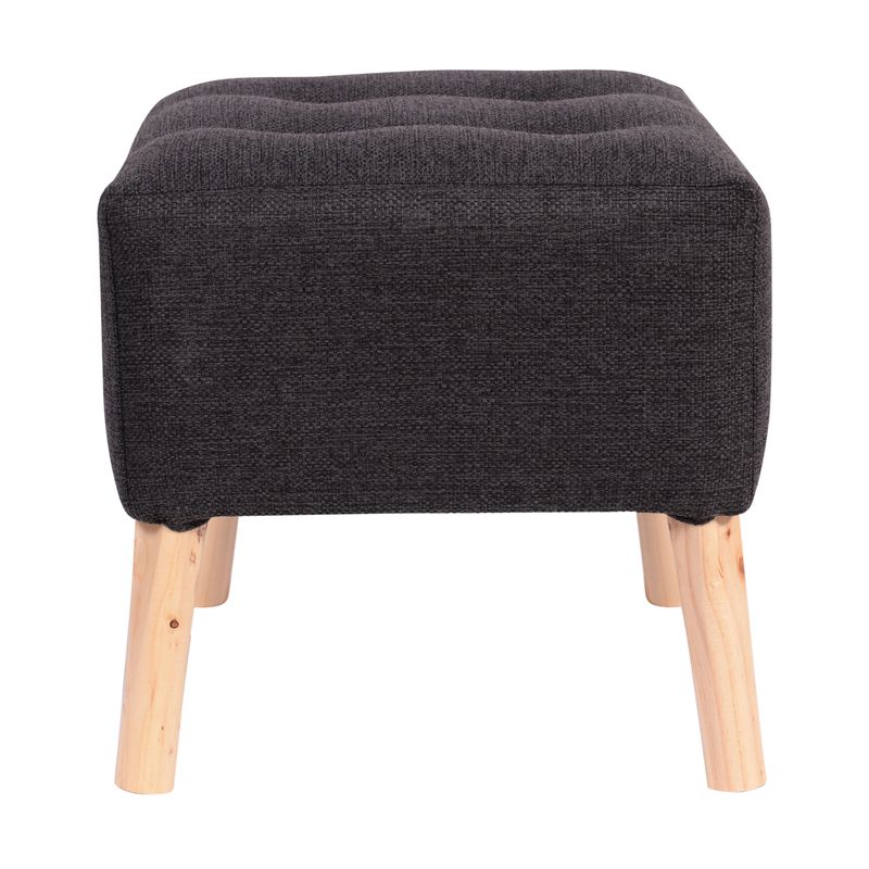 GENERICO - Pouf Alemania Grafito Omega 42x42x43 cm Máxima Design