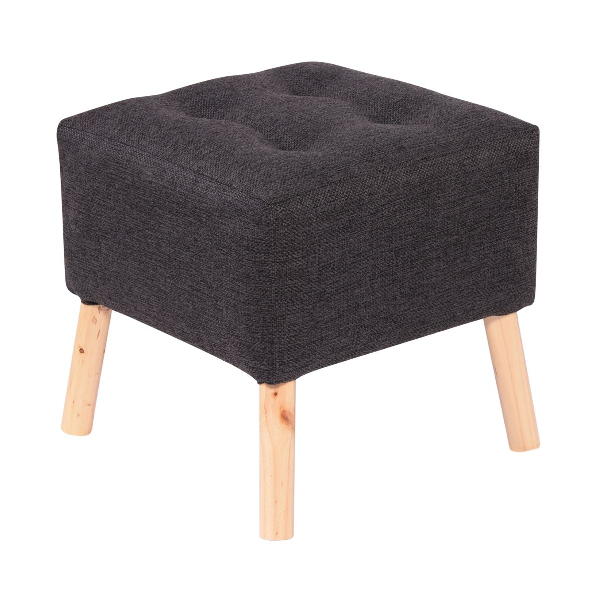 GENERICO - Pouf Alemania Grafito Omega 42x42x43 cm Máxima Design
