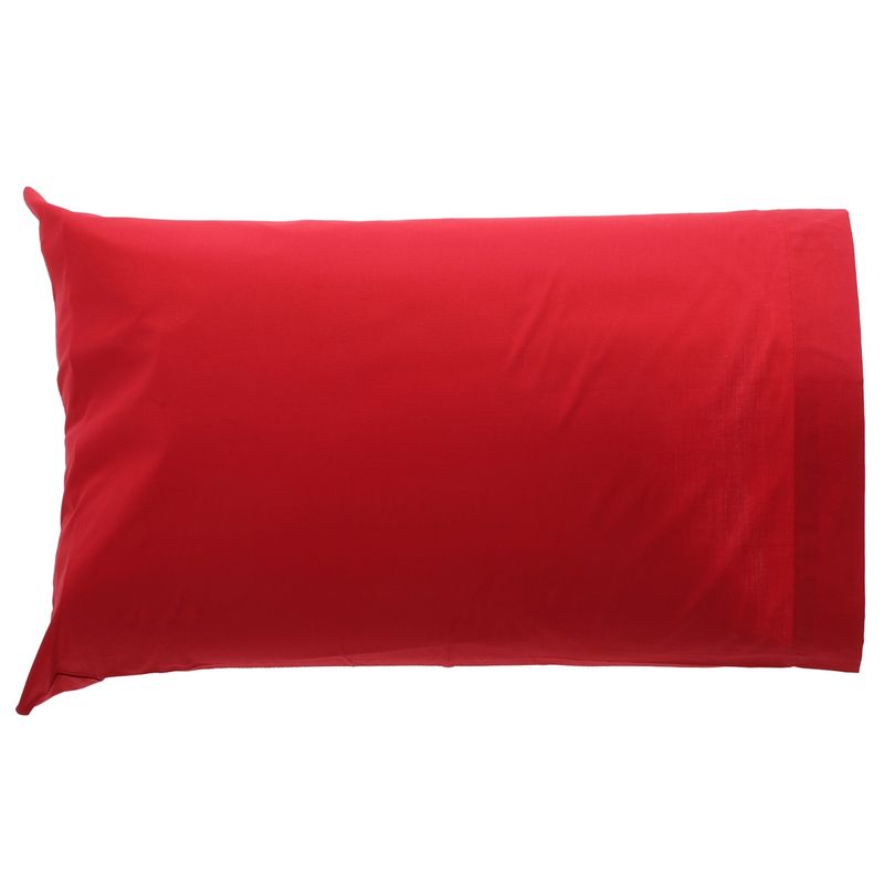 SUEÑO BLANCO - SET 2 FUNDAS COLOR ROJO 50X70 CM C/U