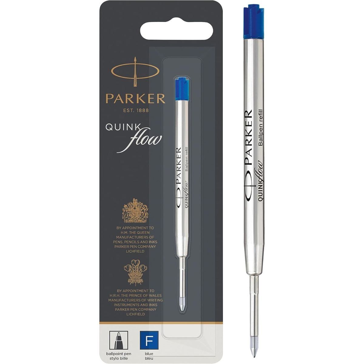 PARKER - Repuesto De Bolígrafo Quinkflow Azul 0.8 Parker