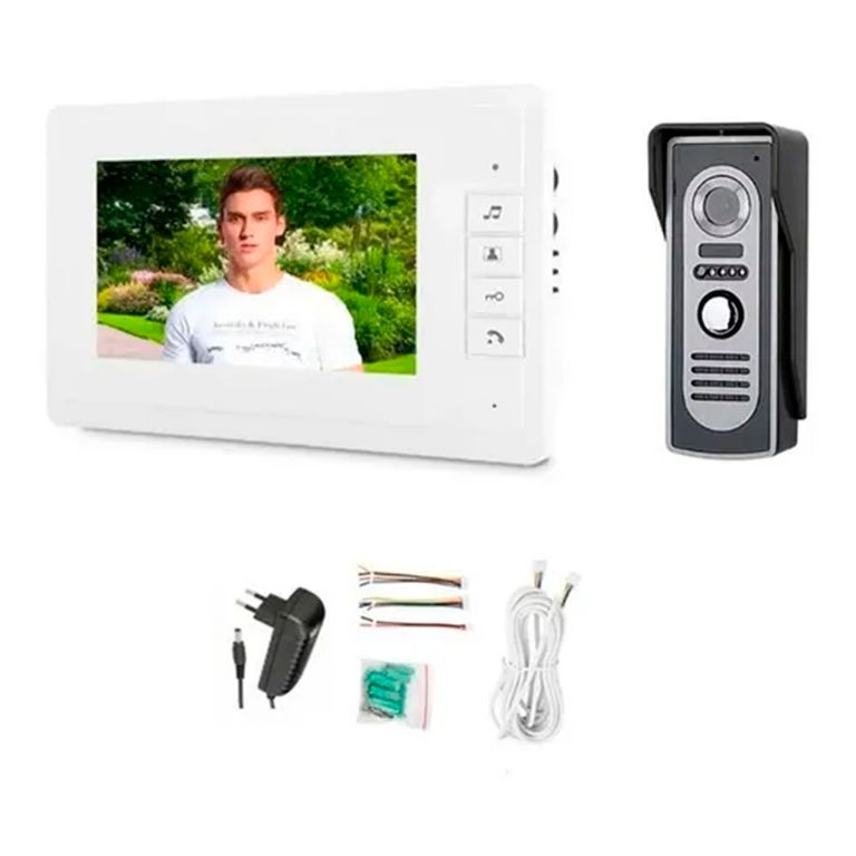 Timbre Video Portero Con Camara Citofono Pantalla 7 Pulgadas