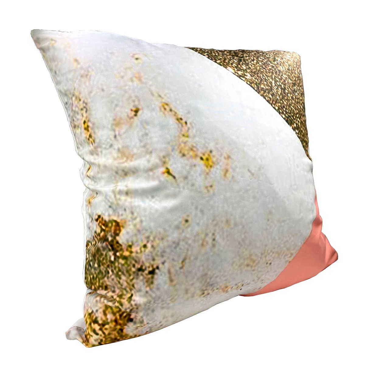 GENERICO - Funda Para Almohada de 45x 45 Dorado & Naranja.