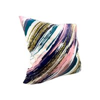 Funda Para Almohada de 45x 45 Lineas Diagonales de Colores.
