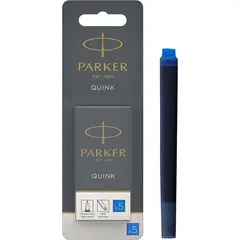 PARKER - Cartucho De Tinta para Pluma Std Caja x5 Azul