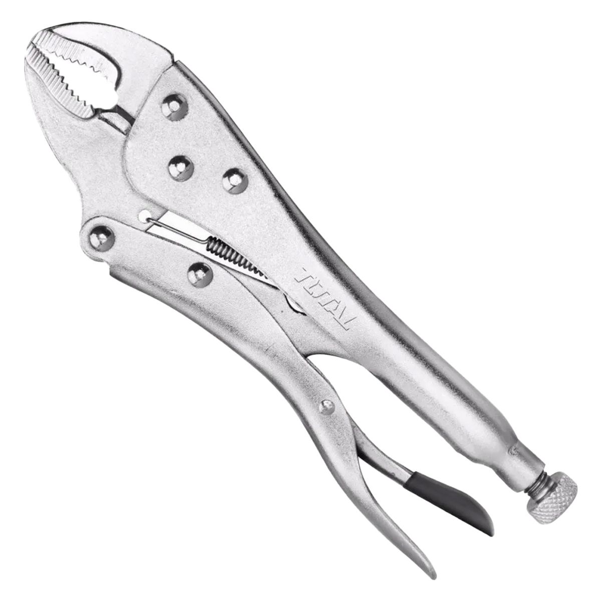 TOTAL TOOLS - Alicate Caiman De Presion Boca Curva 7 pulgadas